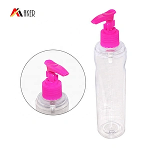 Hot sale PP cover pink plastic 24/410 lotion pump dispenser for bottle