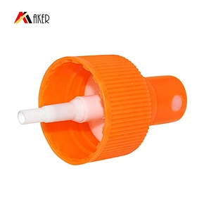 New design plastic 28/410 orange fine mist sprayer pump dispenser for cosmetic bottle