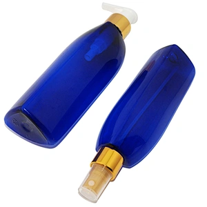 empty 100ml 150ml plastic pet custom color lotion pump skincare cosmetic bottle set with mist sprayer