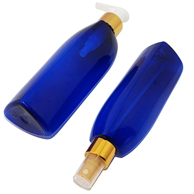 empty 100ml 150ml plastic pet custom color lotion pump skincare cosmetic bottle set with mist sprayer