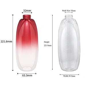 Custom screen printing personal skincare packaging pet pump bottle