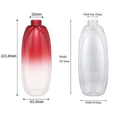 Custom screen printing personal skincare packaging pet pump bottle