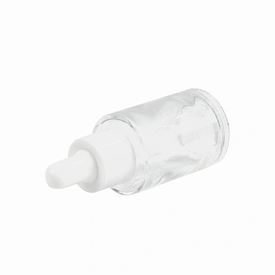 cosmetic clear glass bottle essential oil packaging personal care clear child proof cosmetic dropper bottle with dropper