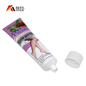 Factory price round empty cosmetic aluminum hand cream tube packaging wholesale with screw lid