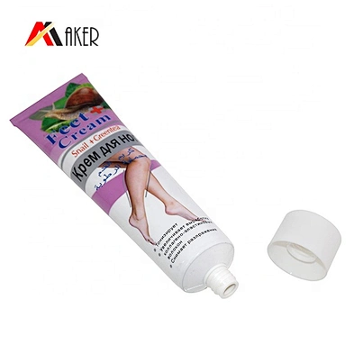 Factory price round empty cosmetic aluminum hand cream tube packaging wholesale with screw lid