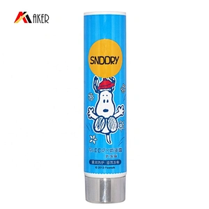 Custom 80g Round Cosmetic Hand Cream LDPE Plastic Makeup Tube Packaging with Silver Plastic Screw Cap