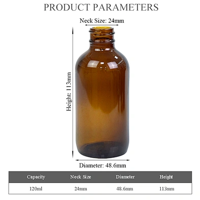 120ml 4oz amber glass bottle personal care packaging serum essential oil massage dropper bottle wholesale