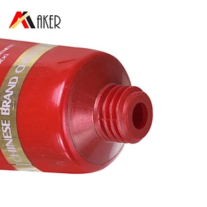 Custom round red 20g aluminum laminated plastic cosmetic cream packaging tube with hot stamping logo