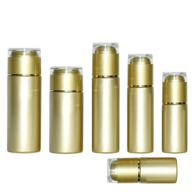 luxury glass bottle set 20ml 40ml 60ml 80ml 100ml 120ml gold custom glass personal care packaging skin care glass bottle set