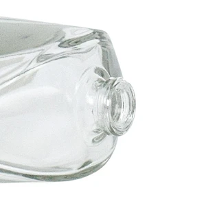 French empty classical 100ml transparent glass mist spray pump perfume bottle