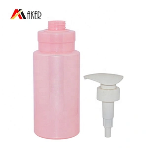 New products 800ml round hair care packaging plastic pet shampoo bottle wholesale with lotion pump