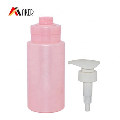 New products 800ml round hair care packaging plastic pet shampoo bottle wholesale with lotion pump