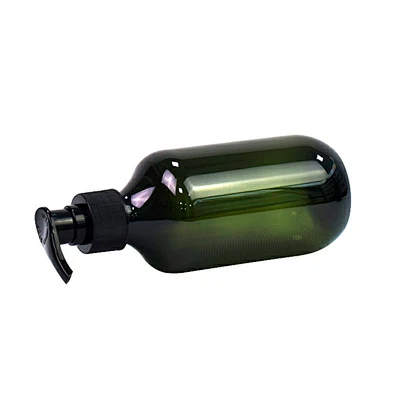 in stock dark green 300mll plastic pet hand sanitizer lotion pump bottle personal care shampoo plastic bottle
