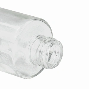 cosmetic 100ml clear glass bottle essential message oil packaging personal care clear child proof dropper bottle with stopping