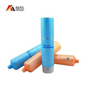 China factory supply custom logo empty LDPE plastic 120ml cosmetic cleanser tube packaging