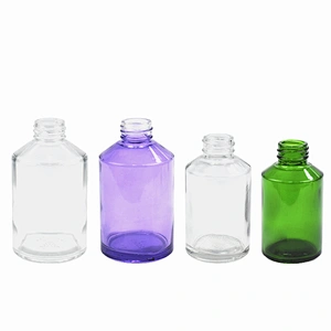 Cosmetic 100ml 200ml Glass Essential Oil cylinder Dropper Bottle with Child Proof Dropper Stopper