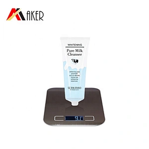 New products round 100ml LDPE plastic cosmetic face wash cleanser cream tube packaging for sale