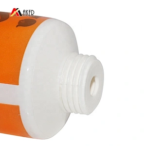 Wholesale price custom printing white round cosmetic cream plastic tube packaging with screw lid