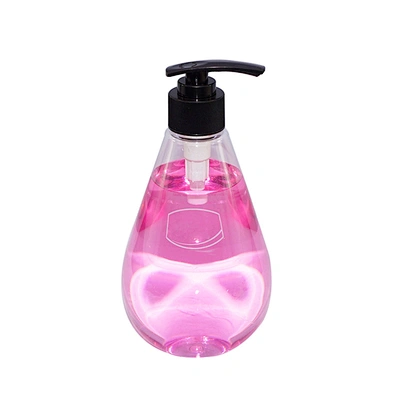 500ml empty clear plastic pet lotion pump cosmetic shampoo bottle