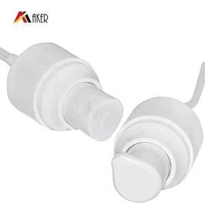 Hot sale 50ml white body mist PET plastic perfume spray bottle packaging with plastic mist sprayer or cream pump