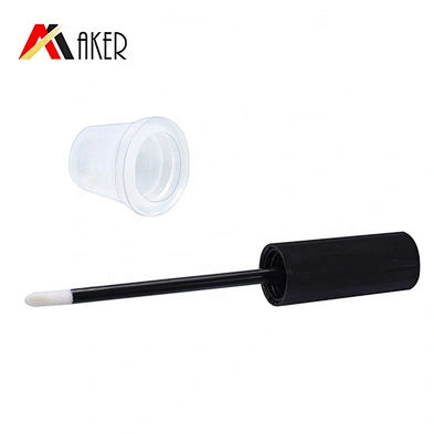 Oval 10ml Cosmetic Lip Gloss Tube Packaging Blue 2.5 Layer for Cosmetic Tubes Plastic Brush Screw Cap Wholesale LDPE