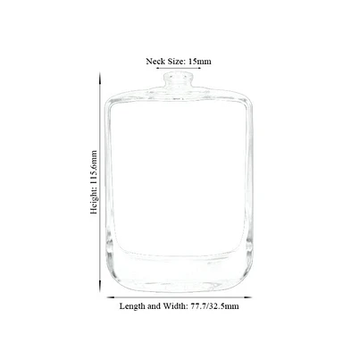 Good quality 100ml empty clear glass perfume bottles with gold aluminum covered mist sprayer and luxury cap