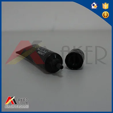 OEM Custom Size Black 19mm Skin Care Facial Hand Cream Lipgloss Squeeze Tubes