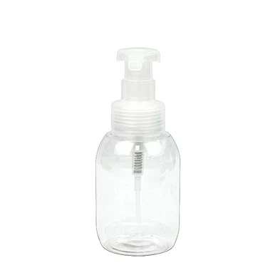 in stock 300ml white transparent foam bottle clear shampoo shower gel pet plastic bottle