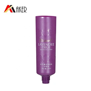 30ml empty purple ldpe squeeze face cleaner cosmetic tube with screw lid