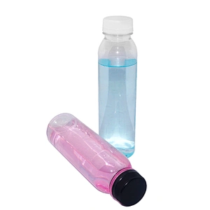 empty milk tea plastic pet bpa free juice screw cap clear beverage coffee drinking disposable water bottle