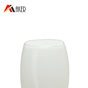 Wholesale 50ml oval cosmetic plastic PE suncream lotion squeeze bottle packaging with screw cap