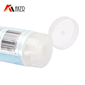 Wholesale round 250ml LDPE plastic empty cosmetic cream tube packaging with flip top cap