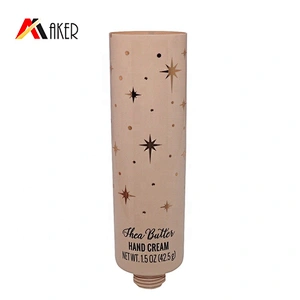 Wholesale 100ml soft cosmetic LDPE plastic hand cream tube packaging with flip top lid