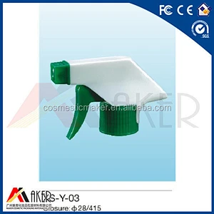 28/400 28/410 28/415 White plastic square nozzle pp hand operated trigger sprayer