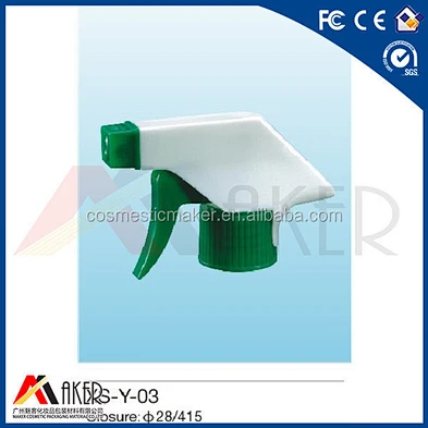 28/400 28/410 28/415 White plastic square nozzle pp hand operated trigger sprayer