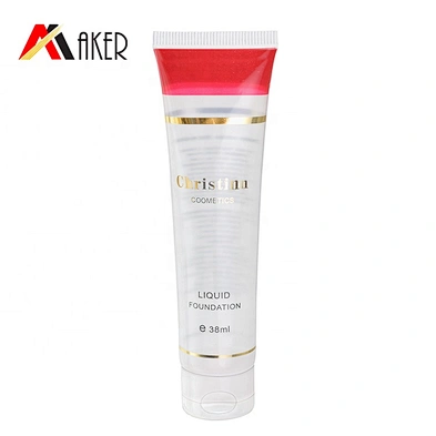 New arrival customized 30ml empty clear cosmetic squeeze tube with flip cap for liquid foundation