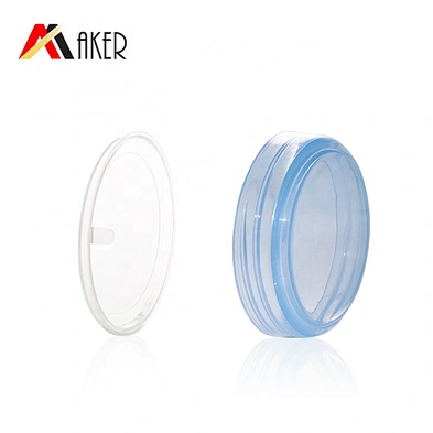 Factory supply wholesale semi transparent blue 20g pp plastic jar for cream cosmetic