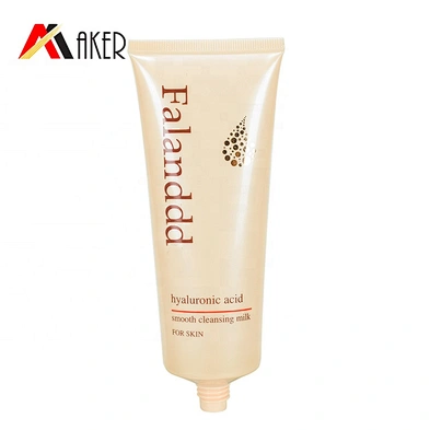 2019 latest empty 100ml round cosmetic LDPE plastic cream soft tube packaging with screw cap