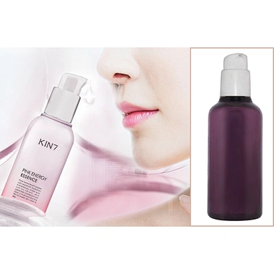 Hottest round shape empty purple PETG 150ml 200ml cosmetic cream bottle with pump