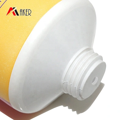 Wholesale 120ml LDPE plastic printed cosmetic tube for face wash with acrylic cover