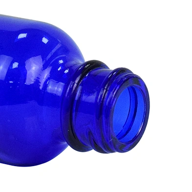 wholesale cheap empty 30ml blue cosmetic personal care packaging serum essential oil dropper glass bottle