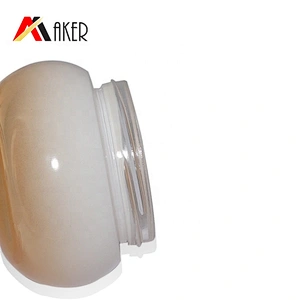 Luxury 50ml round empty cosmetic glass face cream jar with electroplated screw cap in stock