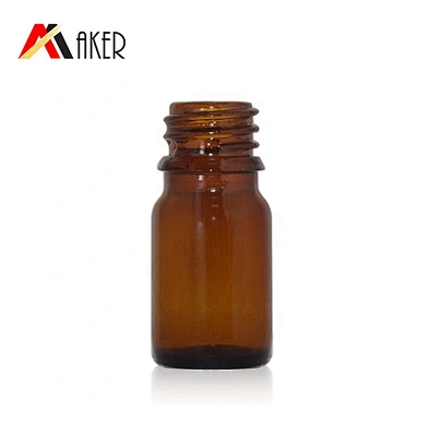 China supplier 5ml amber mini vial small glass container essential oil bottle