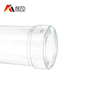 China supplier 500ml slim clear empty fruit sparkling champagne wine glass bottle with polymer rubber stopper