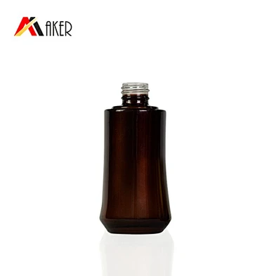 30ml black gradient gold bottle packaging personal skincare cream lotion pump cosmetic glass bottle