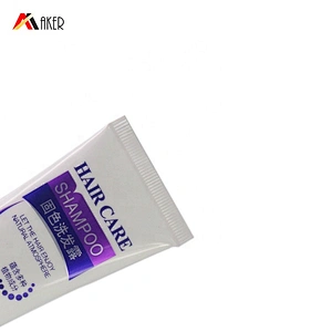 High glossy empty aluminum cosmetic plastic ABL laminated tube for skin care shampoo 50ml