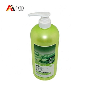 Hot selling large volume green round 1000 ml PET plastic shampoo bottle with lotion pump
