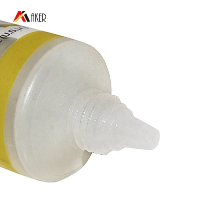 45ml green empty plastic packaging tube with screw cap for cosmetic eye cream