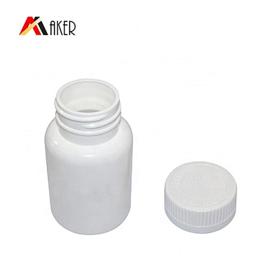 70ml white empty HDPE plastic medicine pill capsule bottle for pharmacy