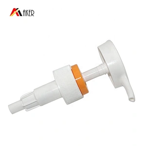 China Suppliers 32/410 custom shape white PP plastic screw lotion dispenser pump